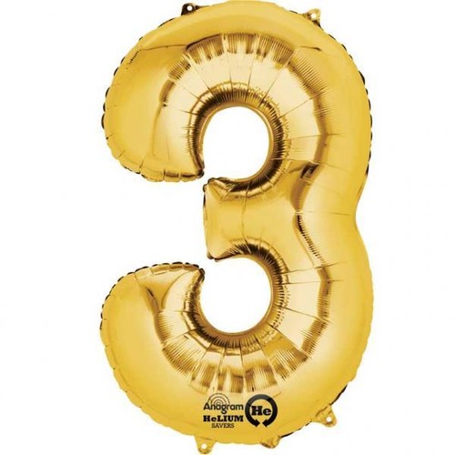 HUGE GOLD FOIL NUMBER BALLOON ANAGRAM 34/" 86cm BIG BIRTHDAY PARTY DECOR BALLOONS