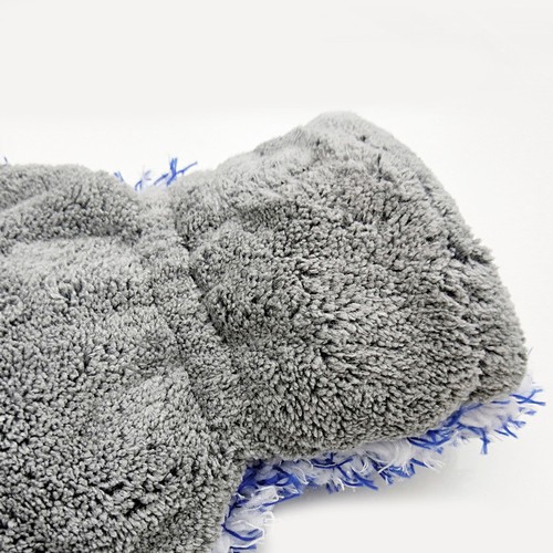 30x27.5cm Car Care Maximum Absorbancy Glove Microfiber Wash Mitt Cleaning Grey