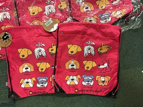 Joblot Of Dog drawstring bags