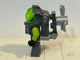 LEGO Atlantis Diver 3 Ace Speedman minifigure with propeller 8078 atl011