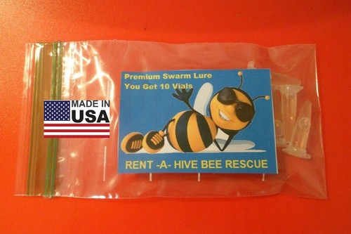 REAL Bee Swarm Lure Trap Honey Bees Swarm Catchers 10 Individual Vials