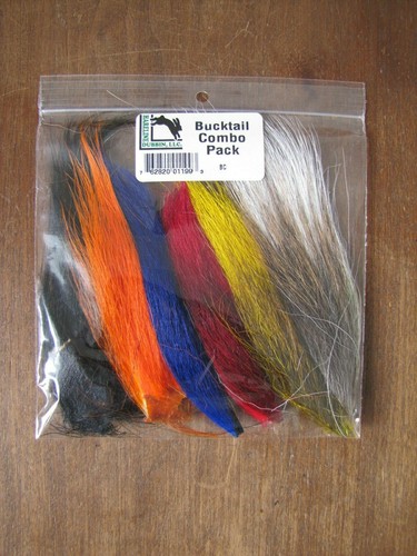 Fly Tying Hareline Bucktail Combo Pack