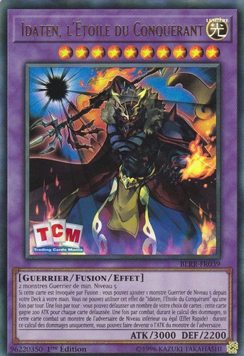 Ultra rare Yu-Gi-Oh x2 l/'Étoile du Conquérant/" BLRR-FR039 /"Idaten