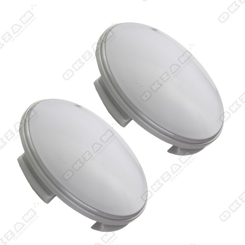 NUOVO * 2x Universal MOZZI Cappuccio Coperchio Mozzo Cerchi Coperchio CAPPUCCIO GRIGIO Ø 60 mm