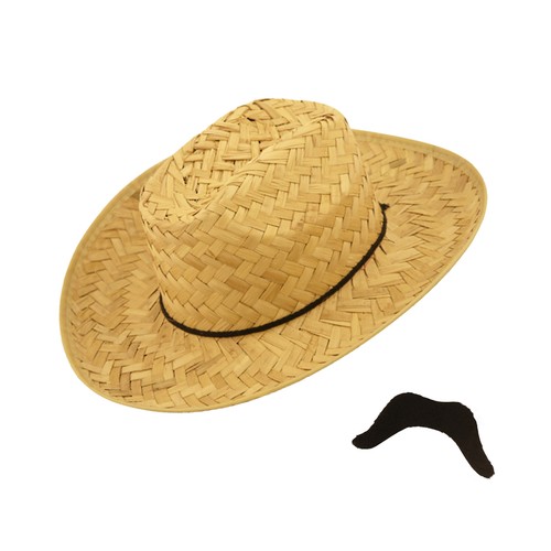 Cowboy Costume Acessories Cigar Wild West Hat Fancy Dress Party