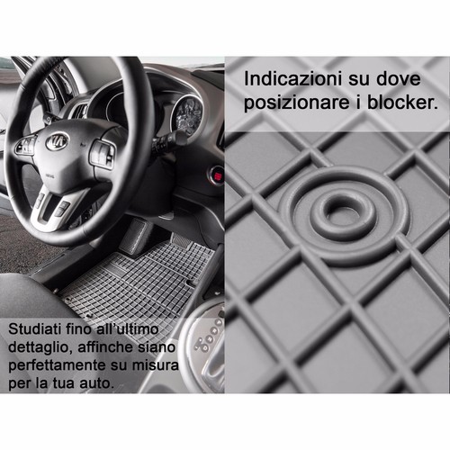 Tappetini Tappeti VOLKSWAGEN Maggiolino 1938-2003 su misura in gomma F