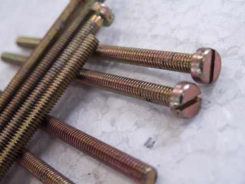10 Pcs 4BA Cheese Head Screw 2.5/" 63mm Model Making Crafts Electronic CJ07