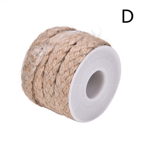 5M Natürliche Hessian Jute Schnur Seil Sackleinen Band Handwerk Vintage PartyYEG