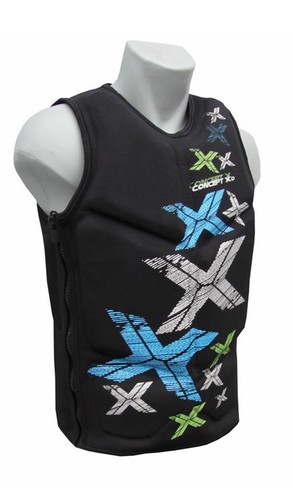 Concept X Kite Surf Weste Prallschutz Neopren Gr M sehr leichte Schutz Weste