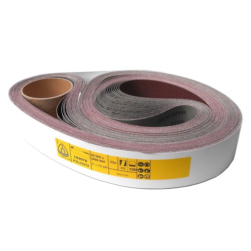6er-Set Klingspor Tejido Banda Abrasiva de Lijado LS307X 50x2000 MM Korn Mix