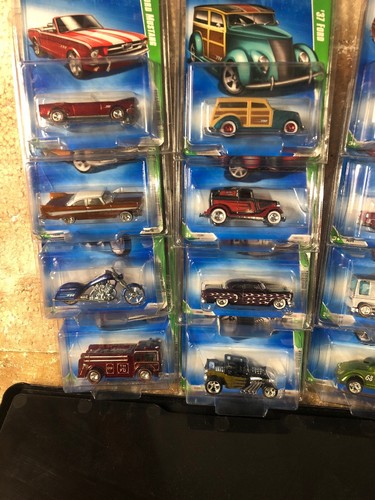 + 2009 Complete Hot Wheels Treasure Hunt Set all 12 USA long cards BONE SHAKER