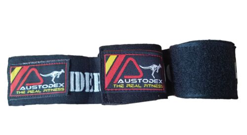 Austodex 4m boxing cotton Bandages pair Hand Wraps Guards MMA UFC Wrist straps