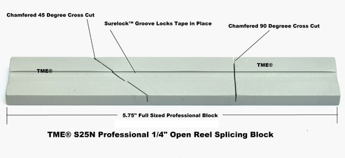 Splicing Block Kit Open Reel Audio Anodized Professional for 1//4/" Tape NEW TME