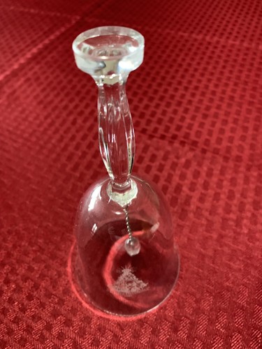 Harley Davidson 1989 Christmas Tree Crystal Dinner Bell Rare New