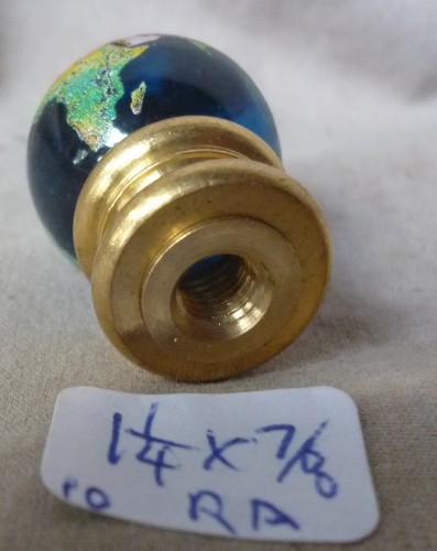 per each RA Lamp finial World Globe blue glass ball 7//8/" dia