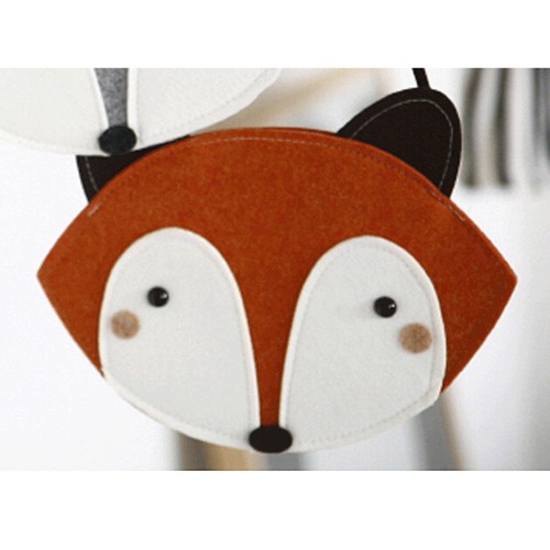 Kids Coin Bag Fox Handmade Non-woven Fabric Handbag Children Mini Bag To DSUK