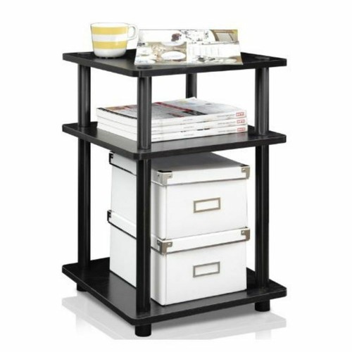 End Side Table Nightstand 3 Tier Shelf Modern Blackwood Office Home Furniture