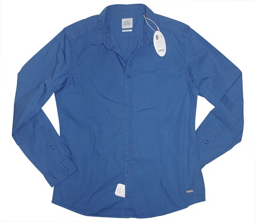 M blau Langarmhemd Freizeithemd neu EDC by ESPRIT Herren Hemd Gr