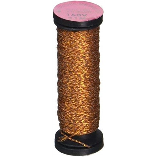 Kreinik Very Fine Metallic Braid #4 12yd-vintage Amber