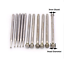 3mm Shank Diamond CBN Point Grinding Burr Drill Bits 1-6mm Ball Rotary Tools