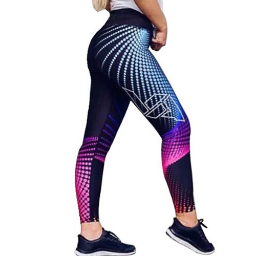 Women 3D Push Up Yoga Leggings Gym Sports Anti Cellulite Scrunch Pants Trousers