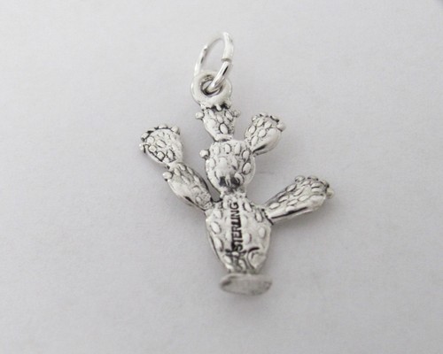 Sterling Silver 20mm cactus charm