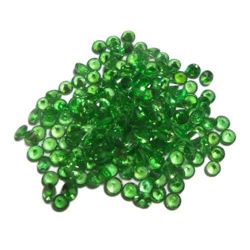 1 to 3 MM Diamond Cut Natural Pleasant Green Tsavorite Garnet Gems Wholesale Lot