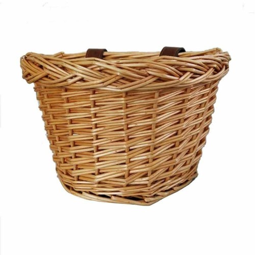 Children/'s Bicycle Front Rattan Baskets Adjustable Leather Straps Waterproofness
