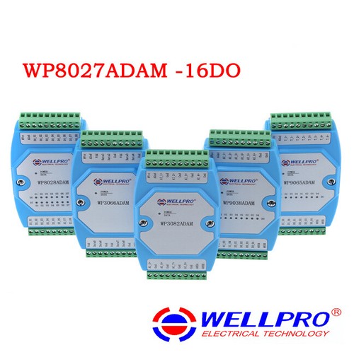 16-channel Isolated Digital Output Switch Module DO RS485 MODBUS WP8027ADAM