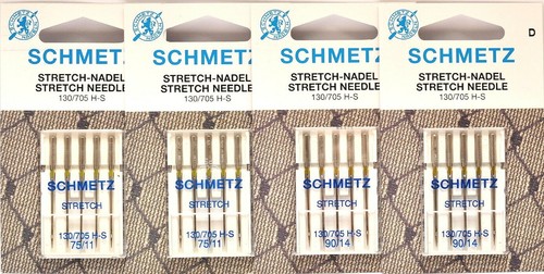 20 Schmetz Stretch Nähmaschinennadeln NM 75 Flachkolben 130//705