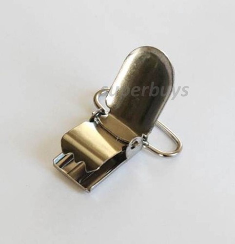 1 5 50 Lead Free Suspender Bib Pacifier Dummy Clip Buckle Ribbon Teething Sew S