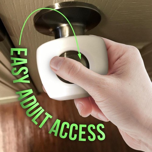 Covers Little Giggles 4 Pack Child Proof Doors Door Knob Safety Cover