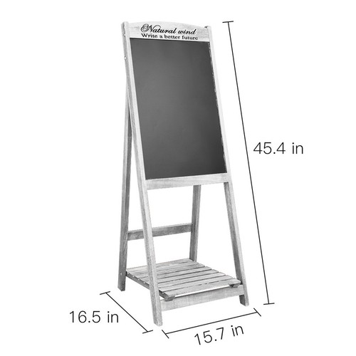 Rustic A-Board Frame Pavement Sign Free Stand Chalkboard Cafe Shop Pub Bar Board