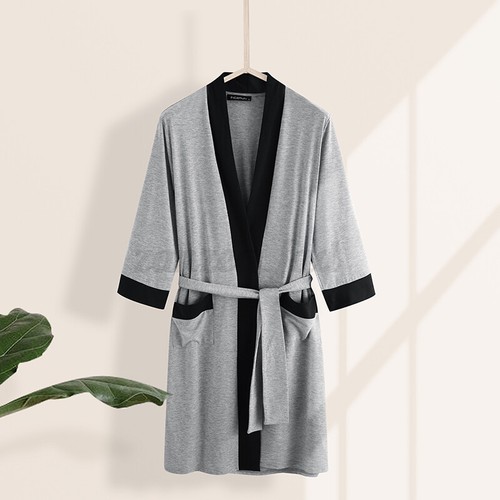 Summer Mens Womens Pajamas Kimono Bathrobe Robe Dressing Gown Pjs Loungewear UK