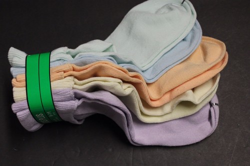 10 Pairs WOMEN/'S 9-11 MULTI COLOR ANKLE BOBBIE T CUFF CASUAL SOCKS Crew STRETCH