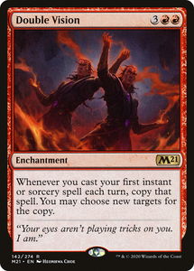4 DOUBLE VISION ~mtg NM-M M21 Magic 2021 Rare x4