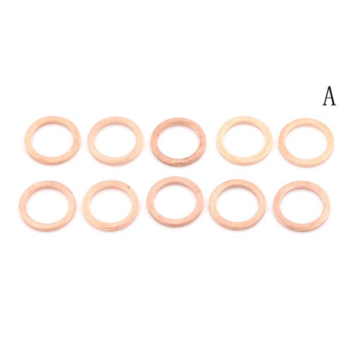 10xM12 12mm Copper Crush Washer Flat Ring ClutchOil Brake Line Seal HoseBanjo