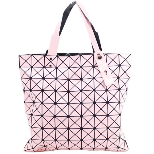 New Women’s Big Glossy Geometric Design Modern Style HandBag Shopping Bag