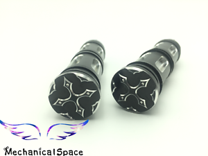 Black Edge Cut Front Rear Foot Pegs For Harley Davidson Sportster Softail DYNA