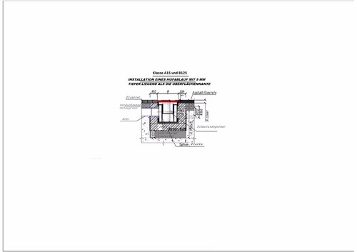 Hofablauf 25x25 PKW Einlaufkasten Hofeinlauf Bodenablauf Schlammeimer TOP