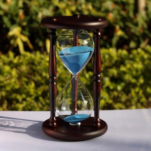 Modern Wood 60 Minute Sand Hourglass Clock Timer Birthday Gift Home Decoration
