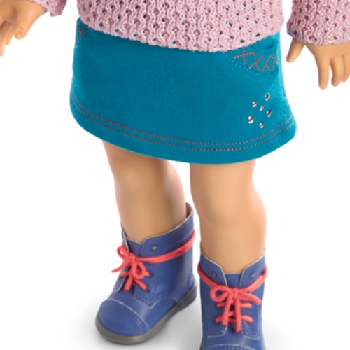 American Girl TRULY ME SPARKLE SWEATER OUTFIT for 18/" Dolls Skirt Boots NEW