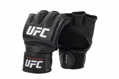UFC Gloves Official Pro Fight Gloves Leather 4oz MMA Grappling Sparring Mitts