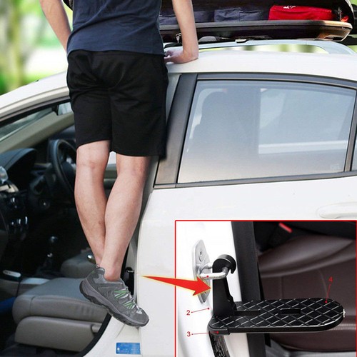 Vehicle Rooftop Roof Rack Assistance Easy Acess The Door Step Hooked SUV Latch