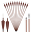 12PCS 32/" Arrows Carbon Arrows with 4/" Turkey Feather SP400 Archery Hunting