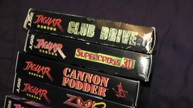 lot of 5 original atari jaguar brand factory made boxes old stock 1995 rare