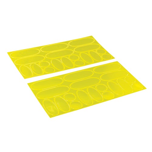 36x Hi Vis Viz Reflective Stickers Autocollante Sac Vêtements Casque Vélo Sécurité