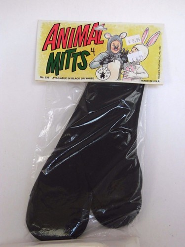 Black Animal Mitts Gloves Costumes Halloween Theater Dance