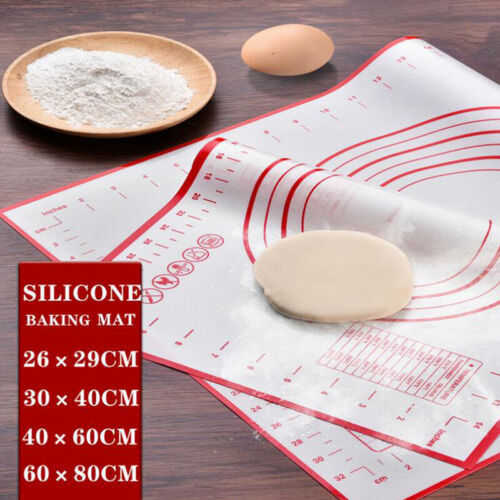 Non-Stick Silicone Rolling Baking Mat Sheet Pastry Fondant Icing Cake Pizza ToBE
