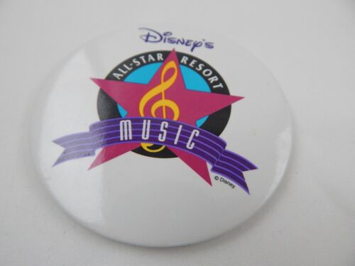 Disney Button Pin Walt Disney World All Star Resort Music